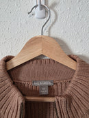 NEW Striped Quarter Zip Knit Sweater (3X)