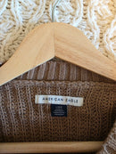 Brown Cotton Ribbed Sweater (L)