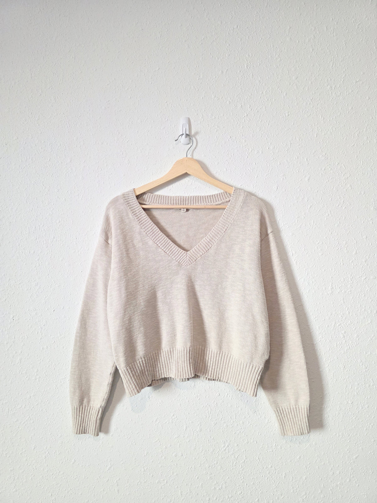 It Is Well LA Cotton V Neck Sweater (S)