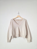It Is Well LA Cotton V Neck Sweater (S)