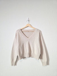 It Is Well LA Cotton V Neck Sweater (S)