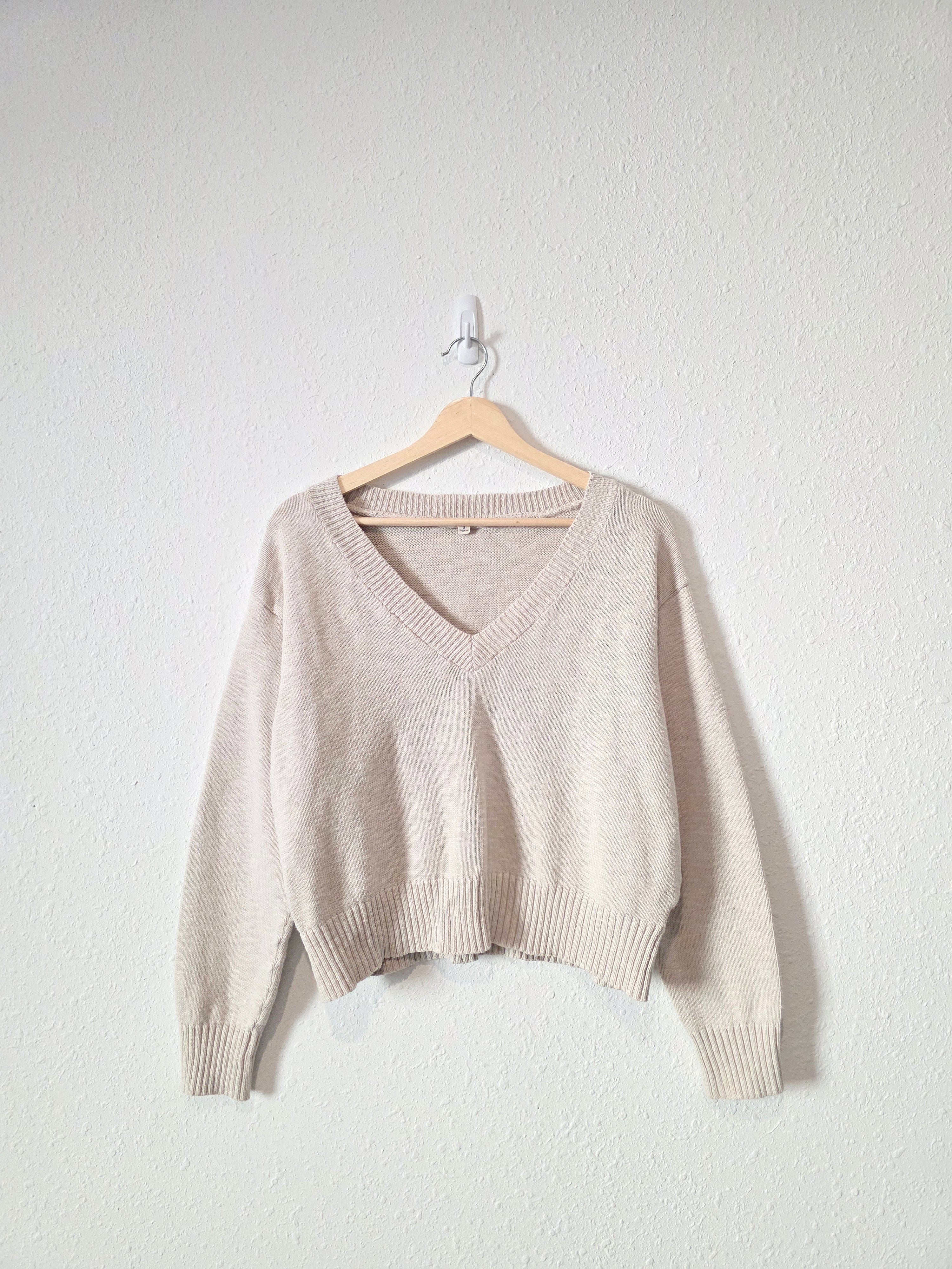 It Is Well LA Cotton V Neck Sweater (S)