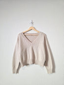 It Is Well LA Cotton V Neck Sweater (S)