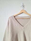 It Is Well LA Cotton V Neck Sweater (S)