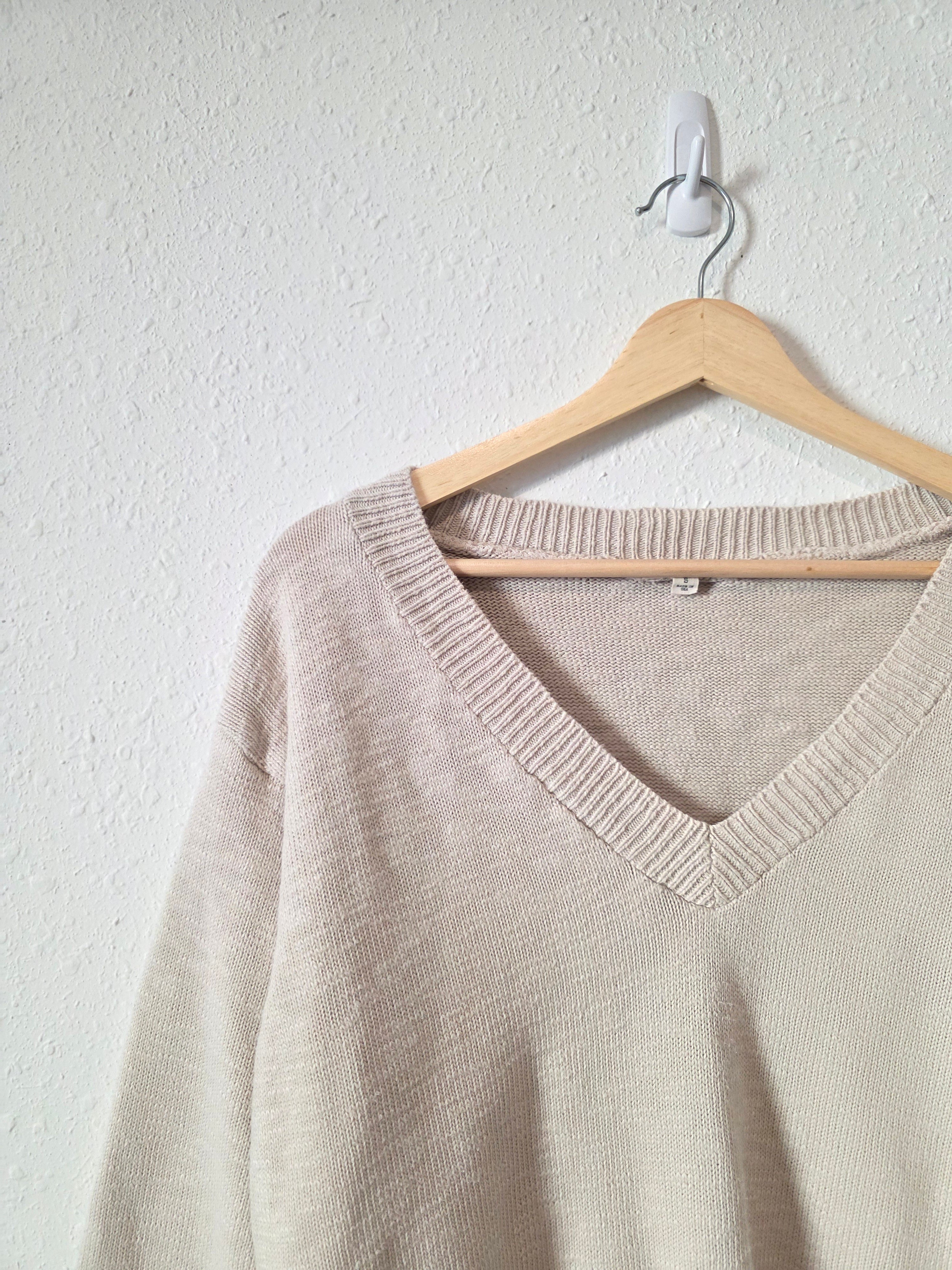 It Is Well LA Cotton V Neck Sweater (S)
