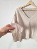 It Is Well LA Cotton V Neck Sweater (S)