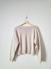 It Is Well LA Cotton V Neck Sweater (S)