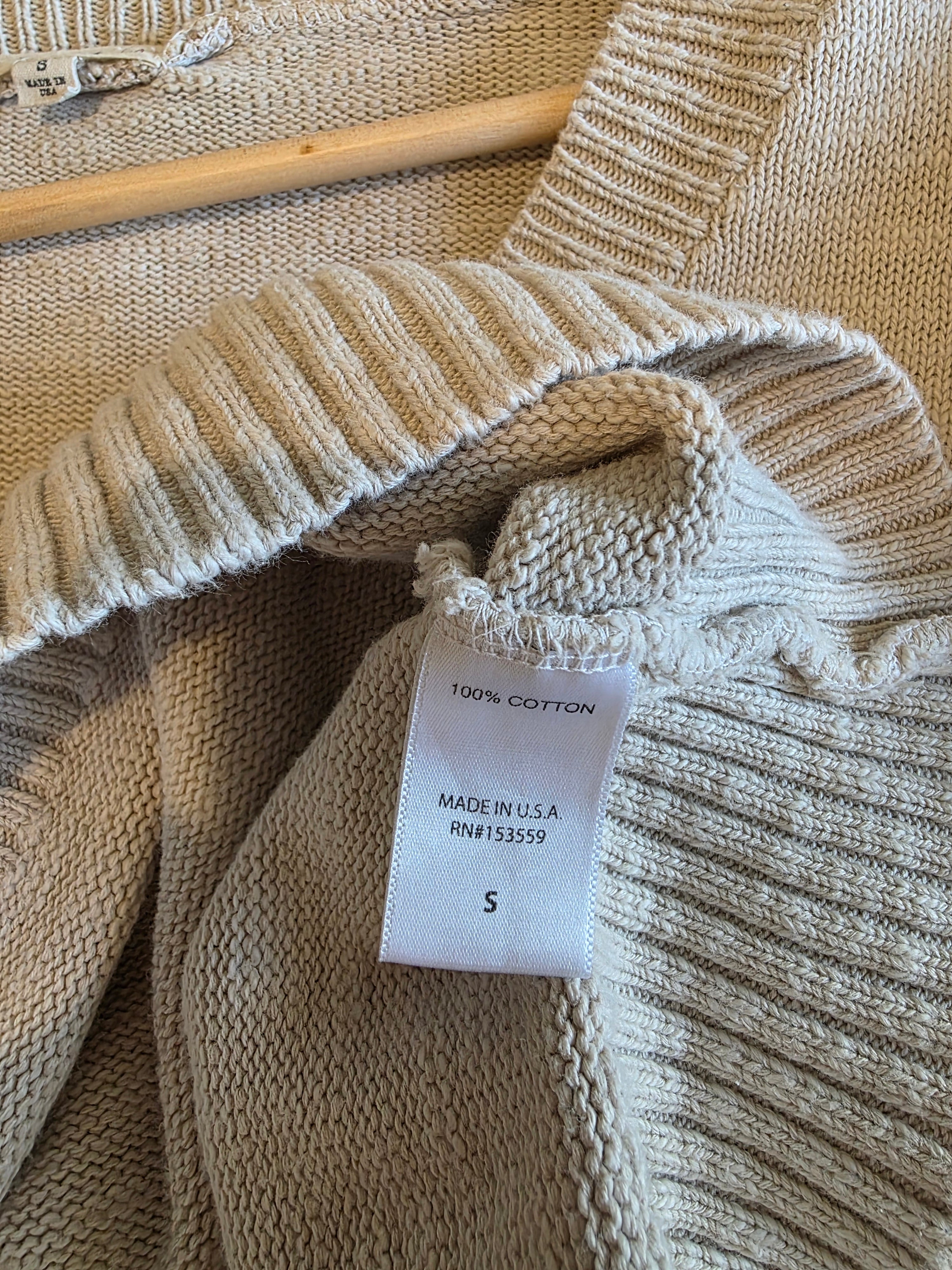 It Is Well LA Cotton V Neck Sweater (S)