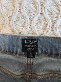 J.Crew Wide Leg Crop Jeans (27)