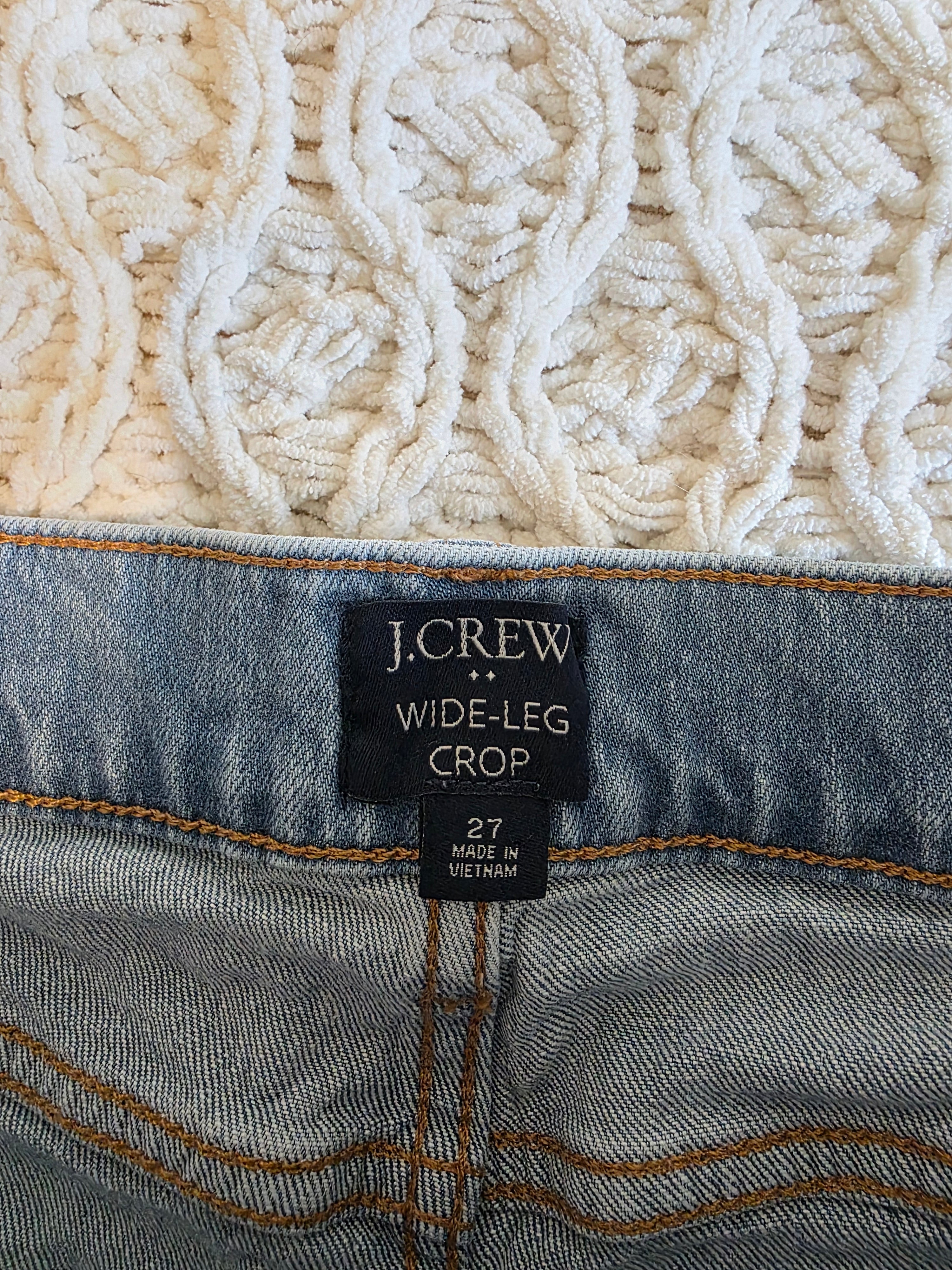 J.Crew Wide Leg Crop Jeans (27)