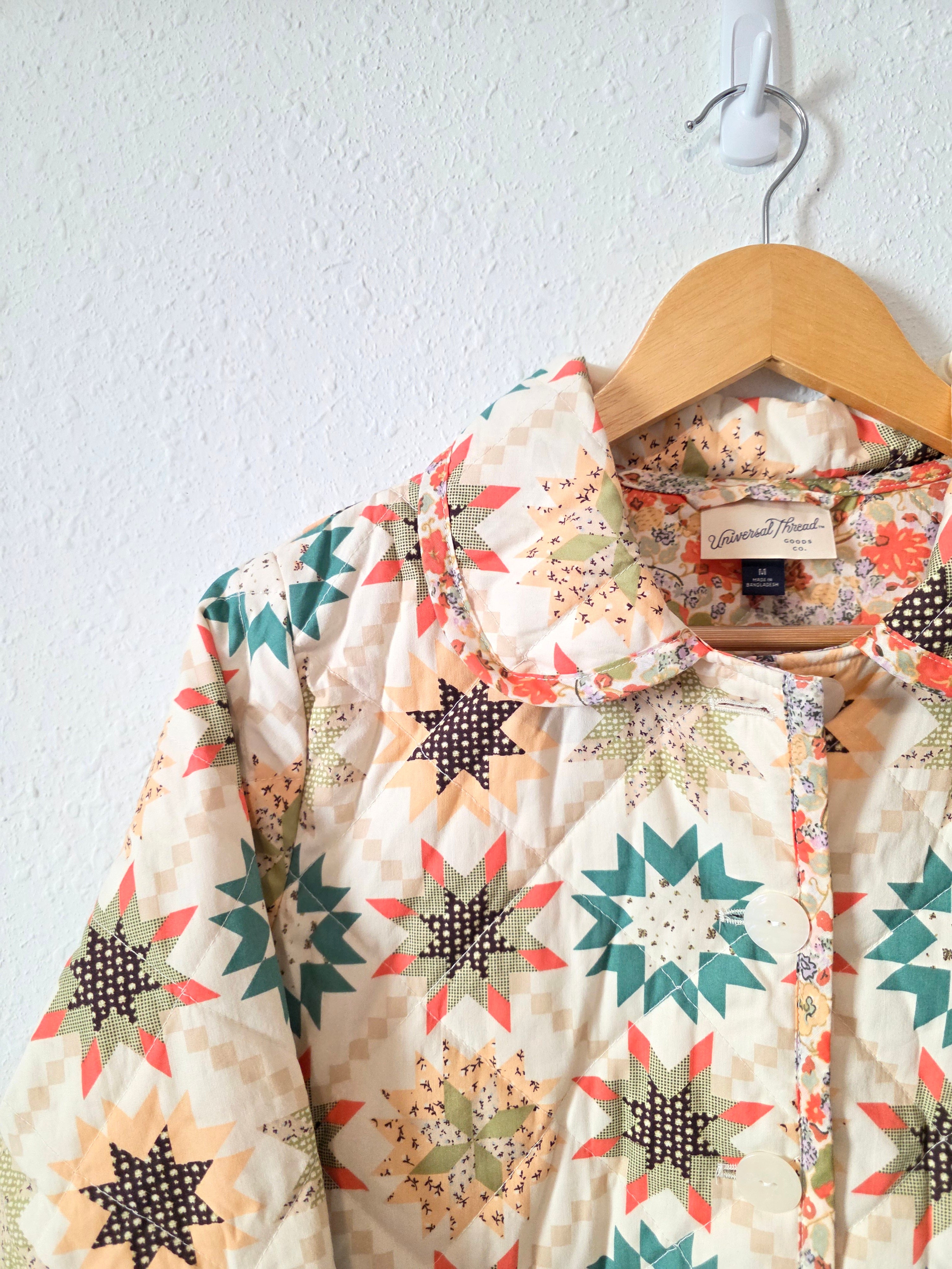 Colorful Quilted Jacket (M)