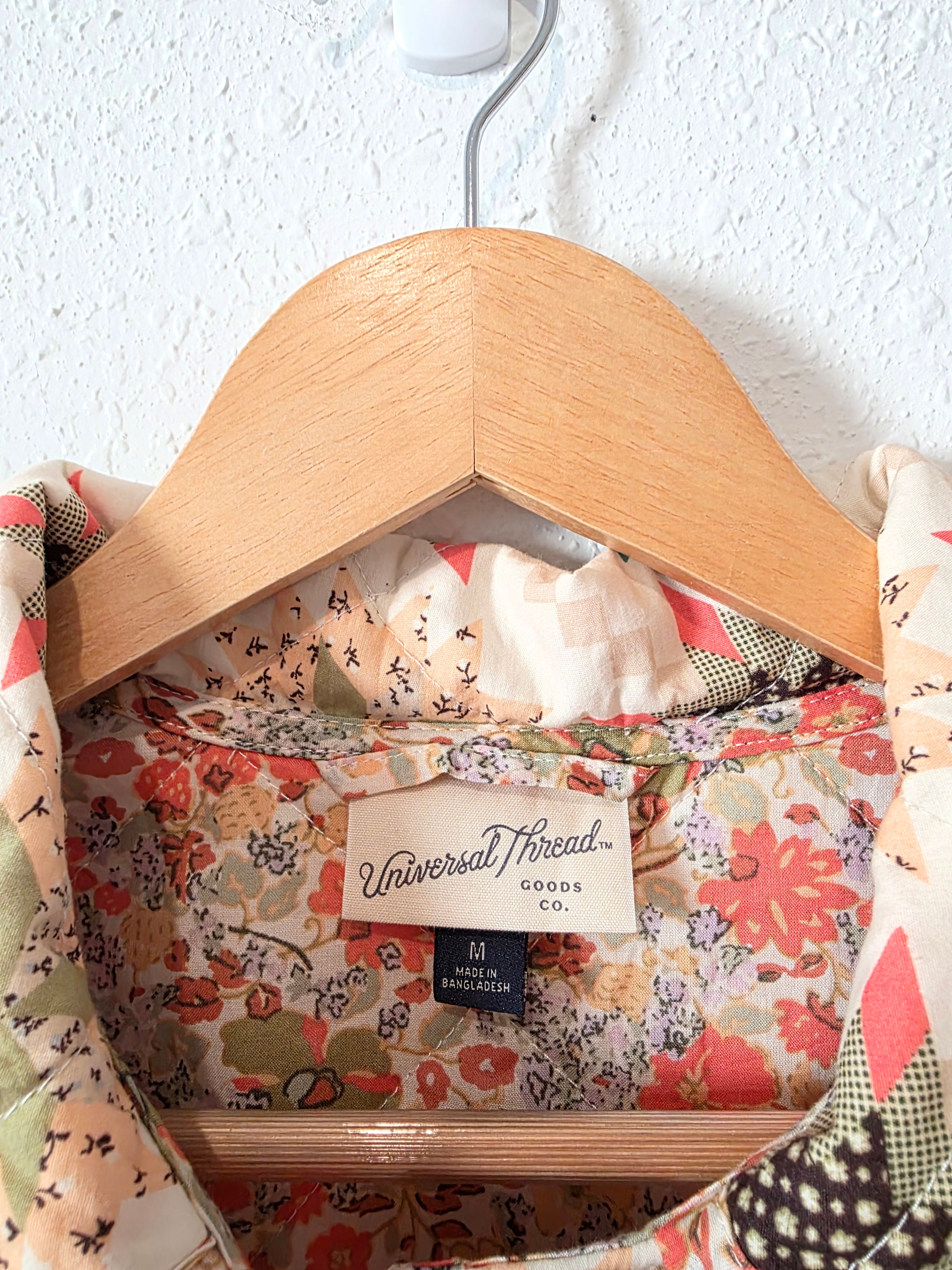 Colorful Quilted Jacket (M)