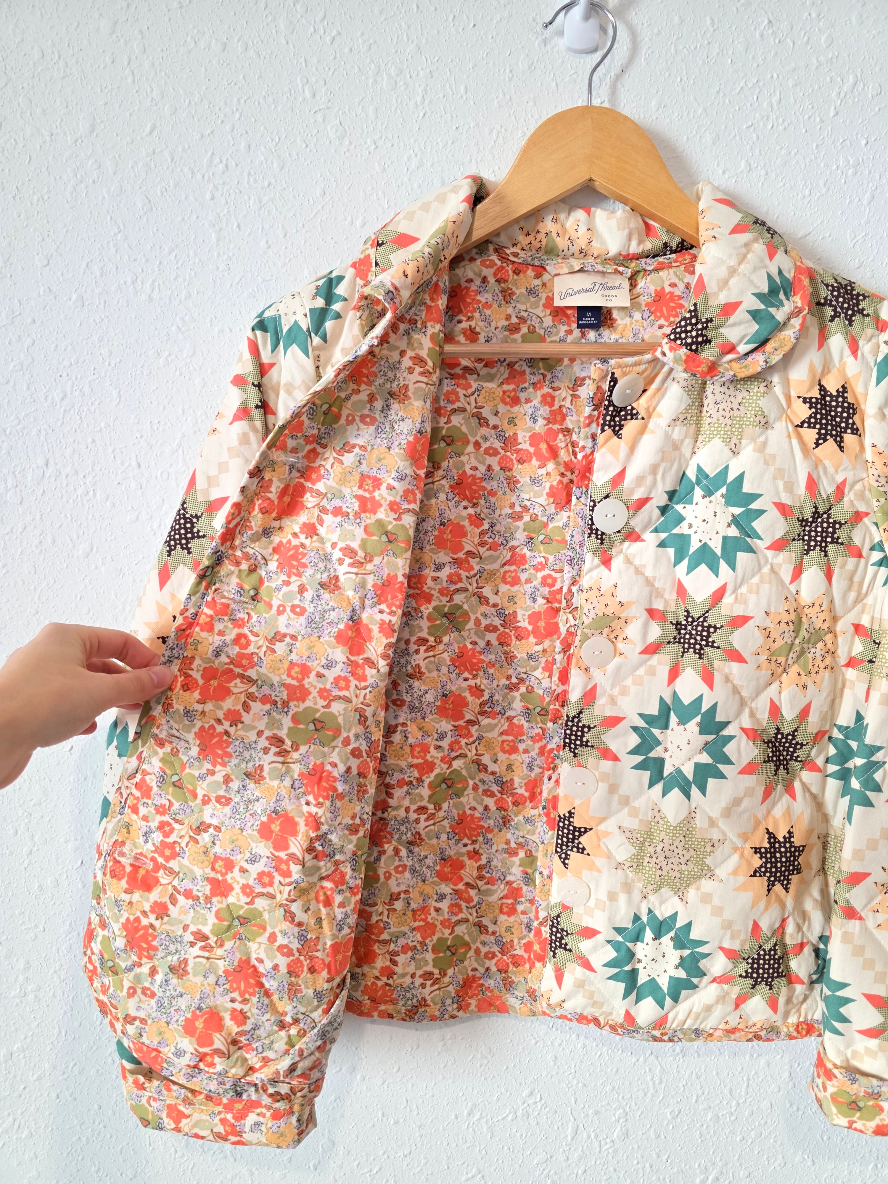 Colorful Quilted Jacket (M)