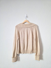 Abercrombie Neutral Collared Sweater (S)
