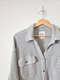 Aerie Oversized Waffle Shirt Jacket (S)