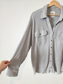 Aerie Oversized Waffle Shirt Jacket (S)