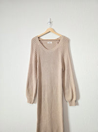 In Loom Ribbed Maxi Sweater Dress (L)