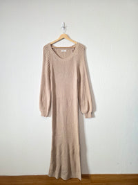 In Loom Ribbed Maxi Sweater Dress (L)