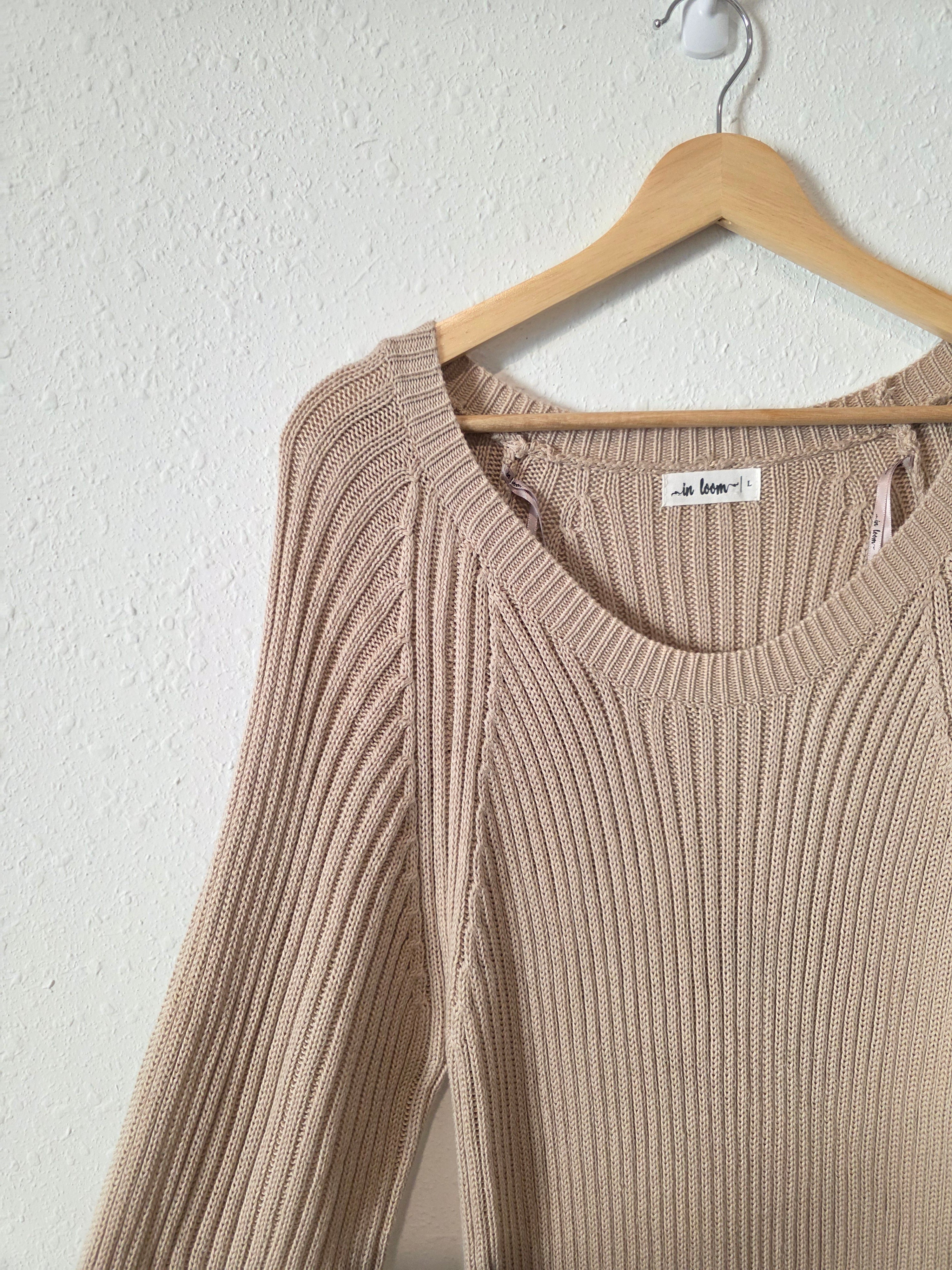 In Loom Ribbed Maxi Sweater Dress (L)