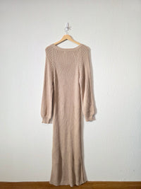 In Loom Ribbed Maxi Sweater Dress (L)