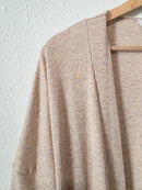 Carly Jean Long Ribbed Cardigan (S)