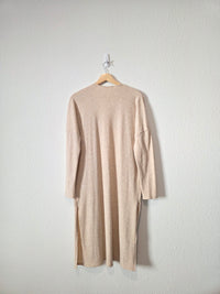 Carly Jean Long Ribbed Cardigan (S)