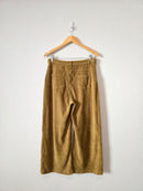 Chartreuse Wide Leg Cord Pants (L)