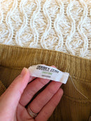 Chartreuse Wide Leg Cord Pants (L)