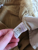 Chartreuse Wide Leg Cord Pants (L)