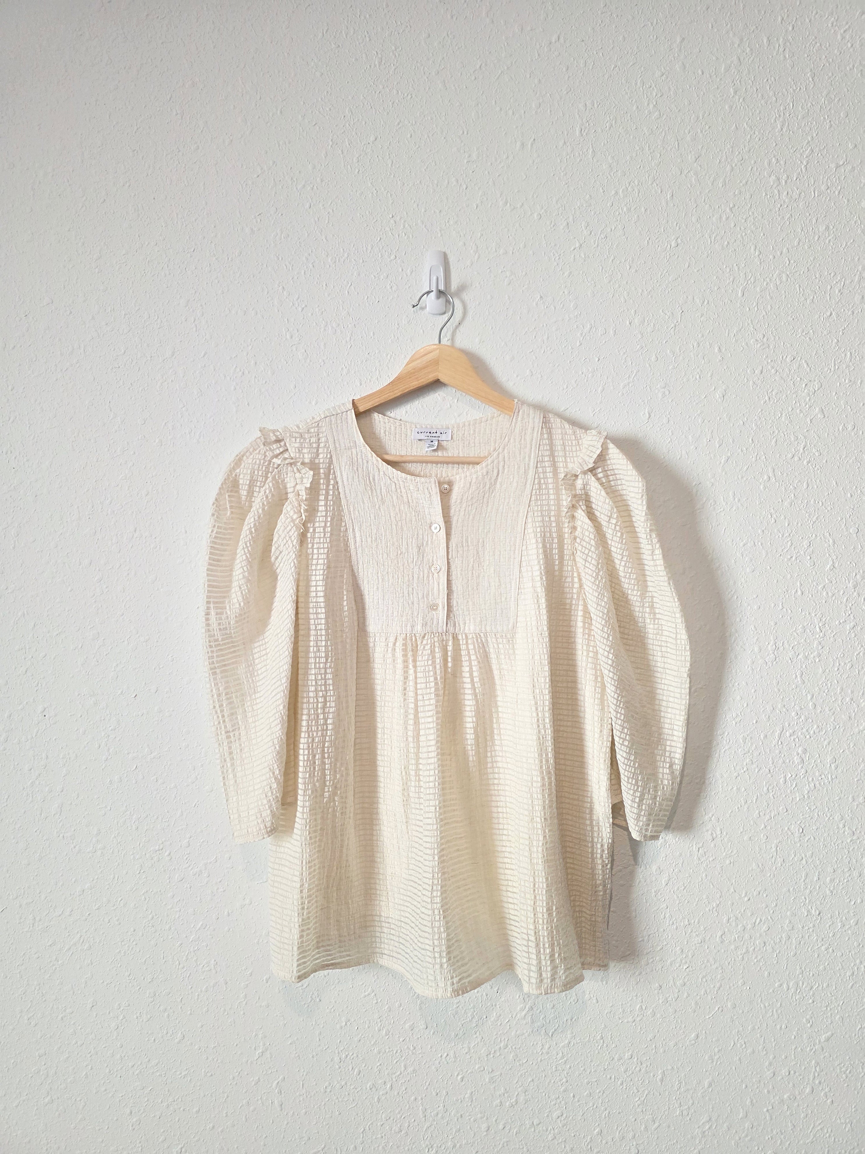 Current Air Puff Sleeve Top (M)