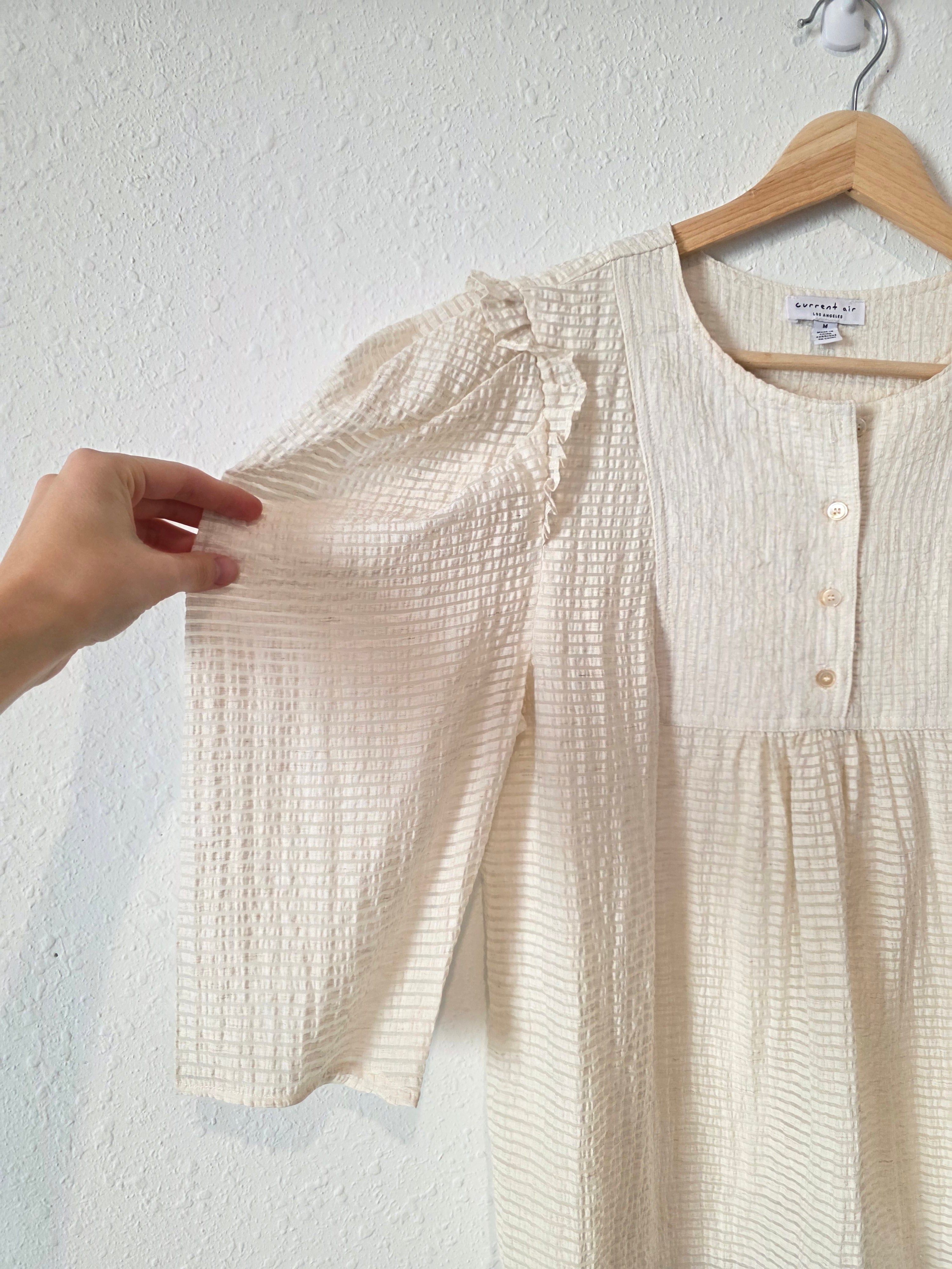 Current Air Puff Sleeve Top (M)