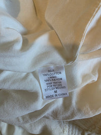 Mable Cream Gauze Midi Dress (M)