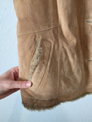 Vintage Eddie Bauer Leather Suede Vest (XXL)
