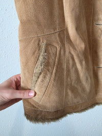 Vintage Eddie Bauer Leather Suede Vest (XXL)