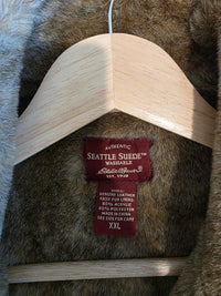 Vintage Eddie Bauer Leather Suede Vest (XXL)