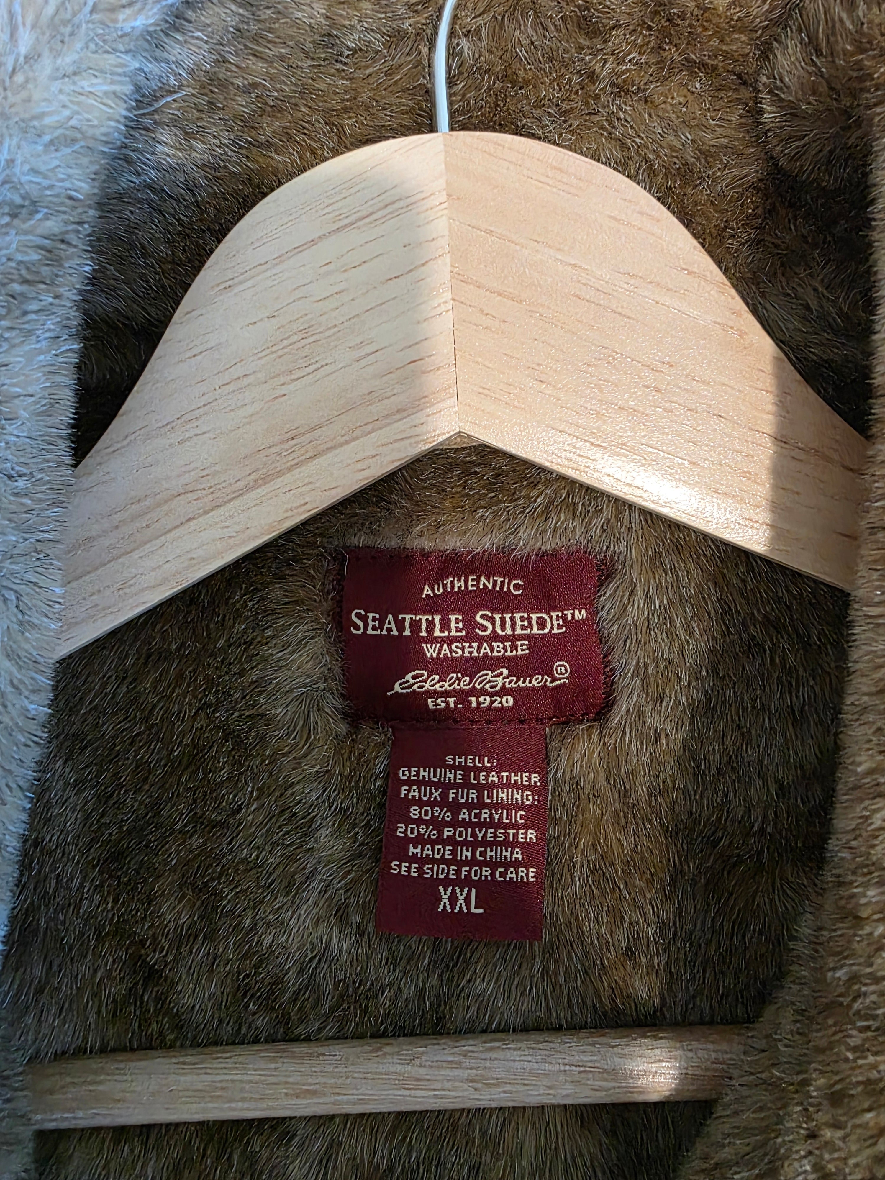Vintage Eddie Bauer Leather Suede Vest (XXL)