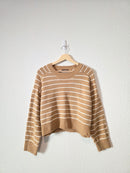 Tahari Striped Boxy Sweater (S)