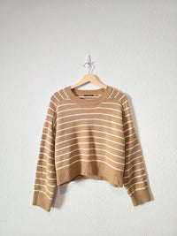 Tahari Striped Boxy Sweater (S)