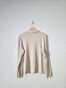 Banana Republic Oat Ribbed Top (L)
