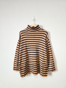 Loft Striped Turtleneck Sweater (M)