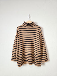Loft Striped Turtleneck Sweater (M)