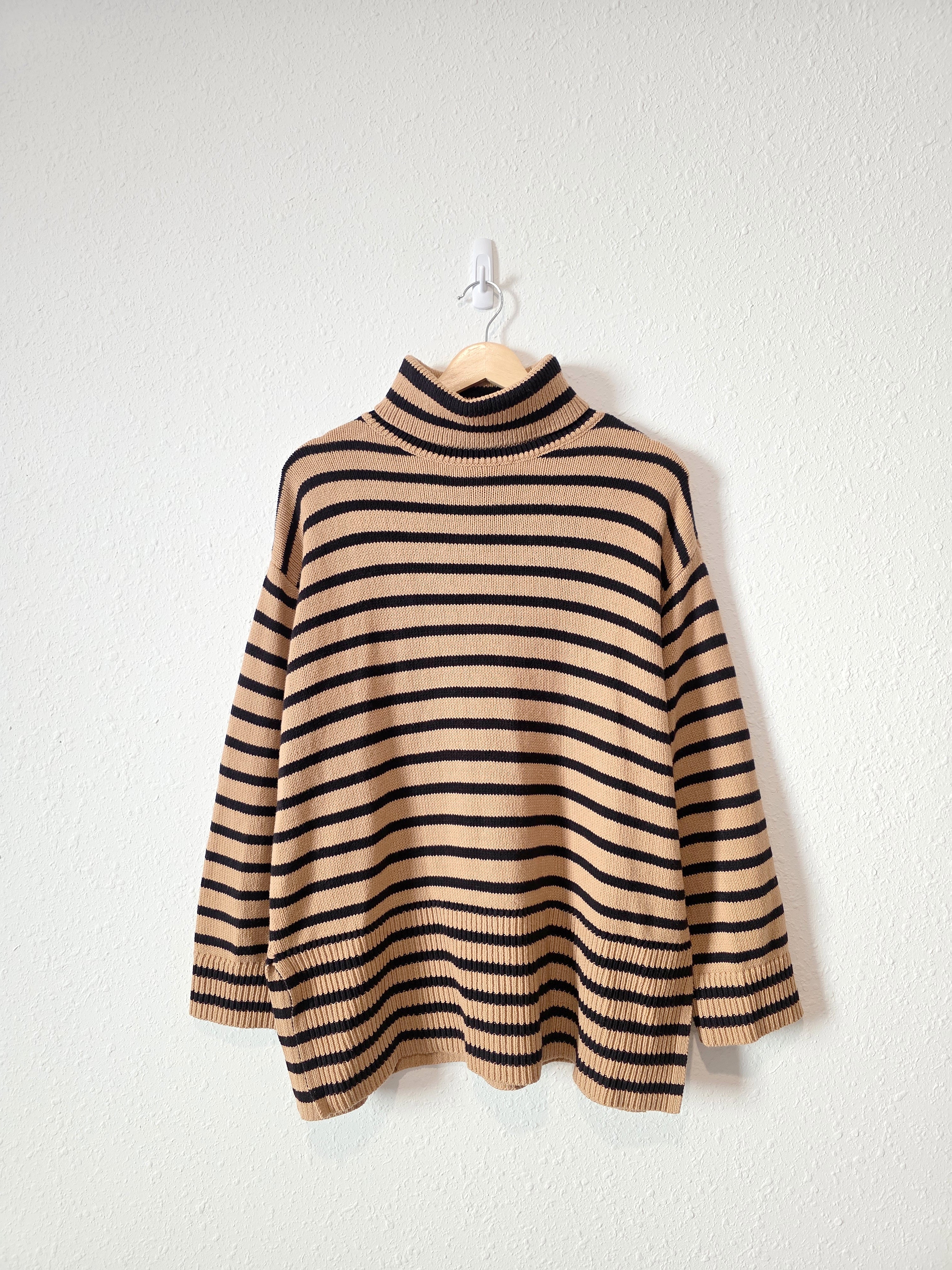 Loft Striped Turtleneck Sweater (M)