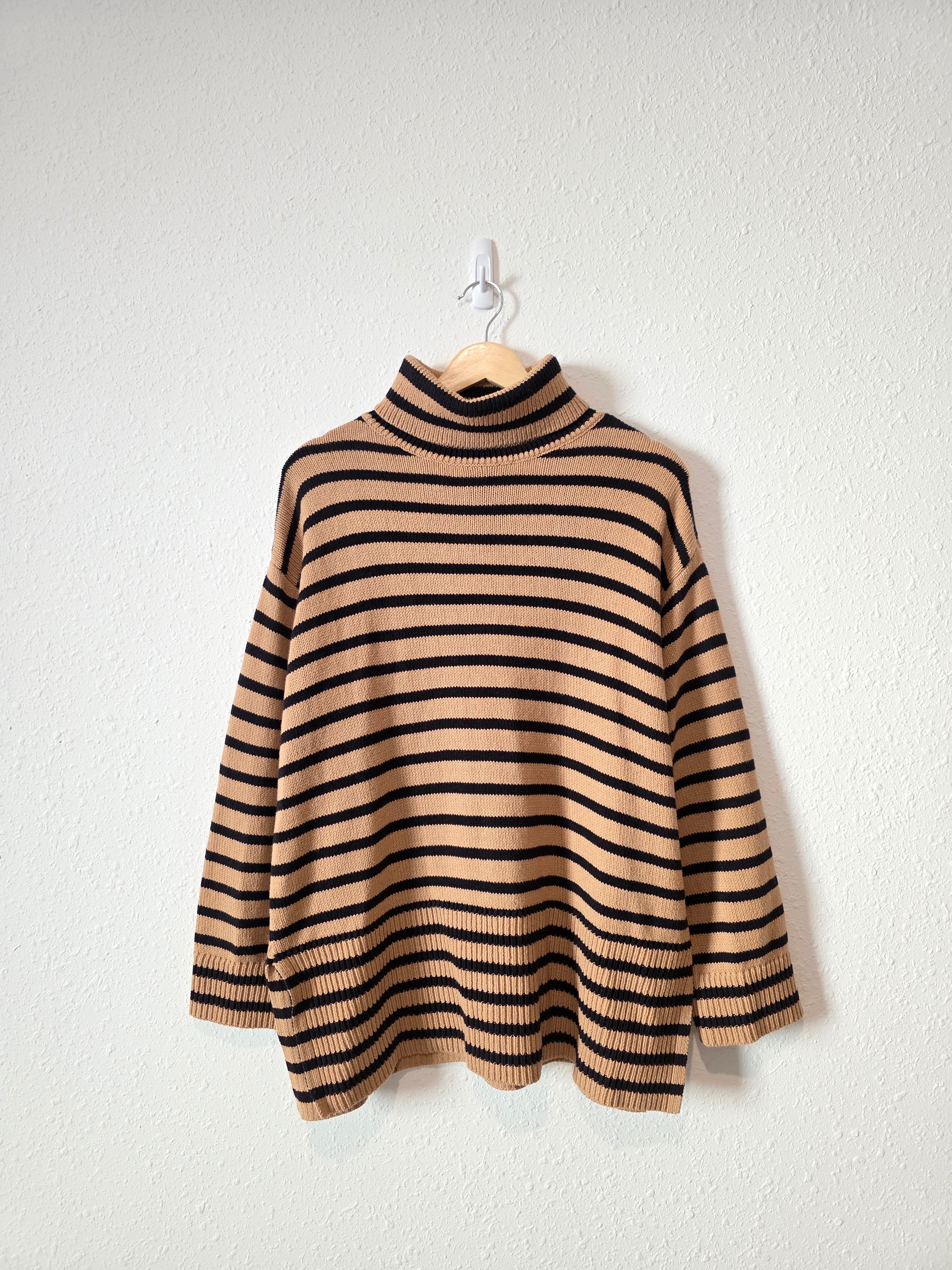 Loft Striped Turtleneck Sweater (M)