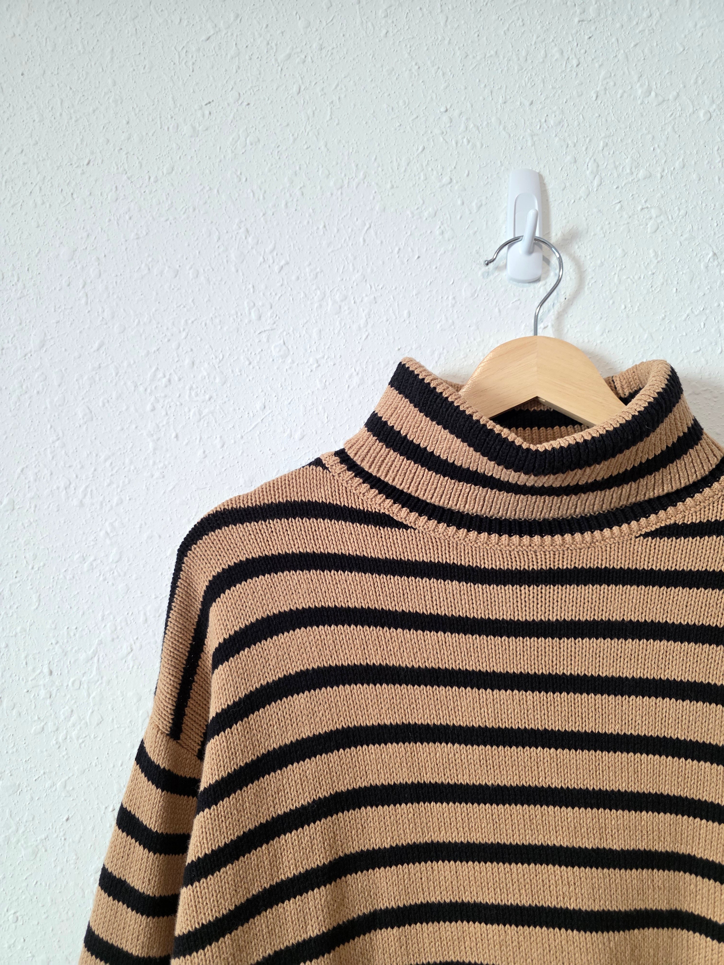Loft Striped Turtleneck Sweater (M)