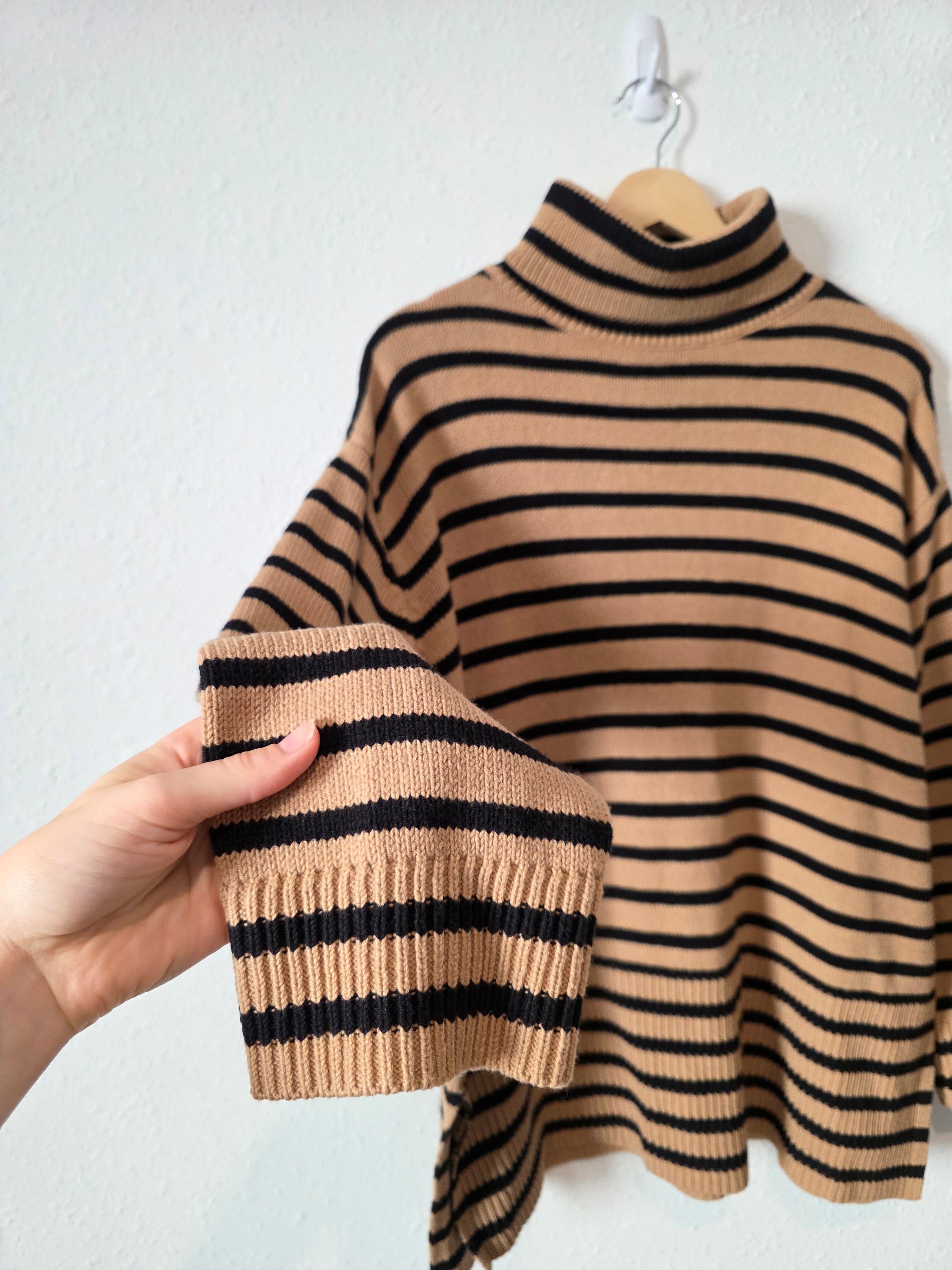 Loft Striped Turtleneck Sweater (M)