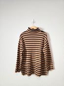 Loft Striped Turtleneck Sweater (M)