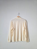 Lands End Waffle Henley Top (M)