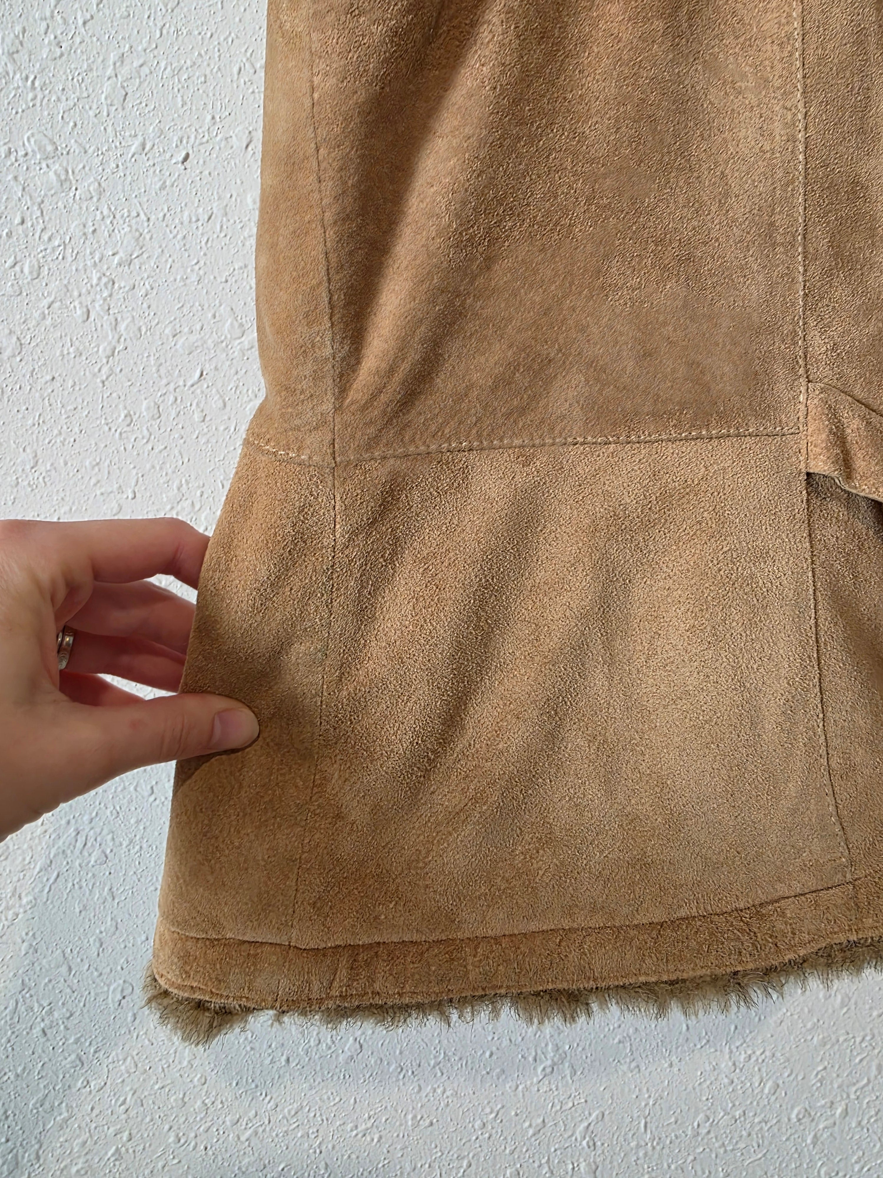 Vintage Eddie Bauer Leather Suede Vest (XXL)