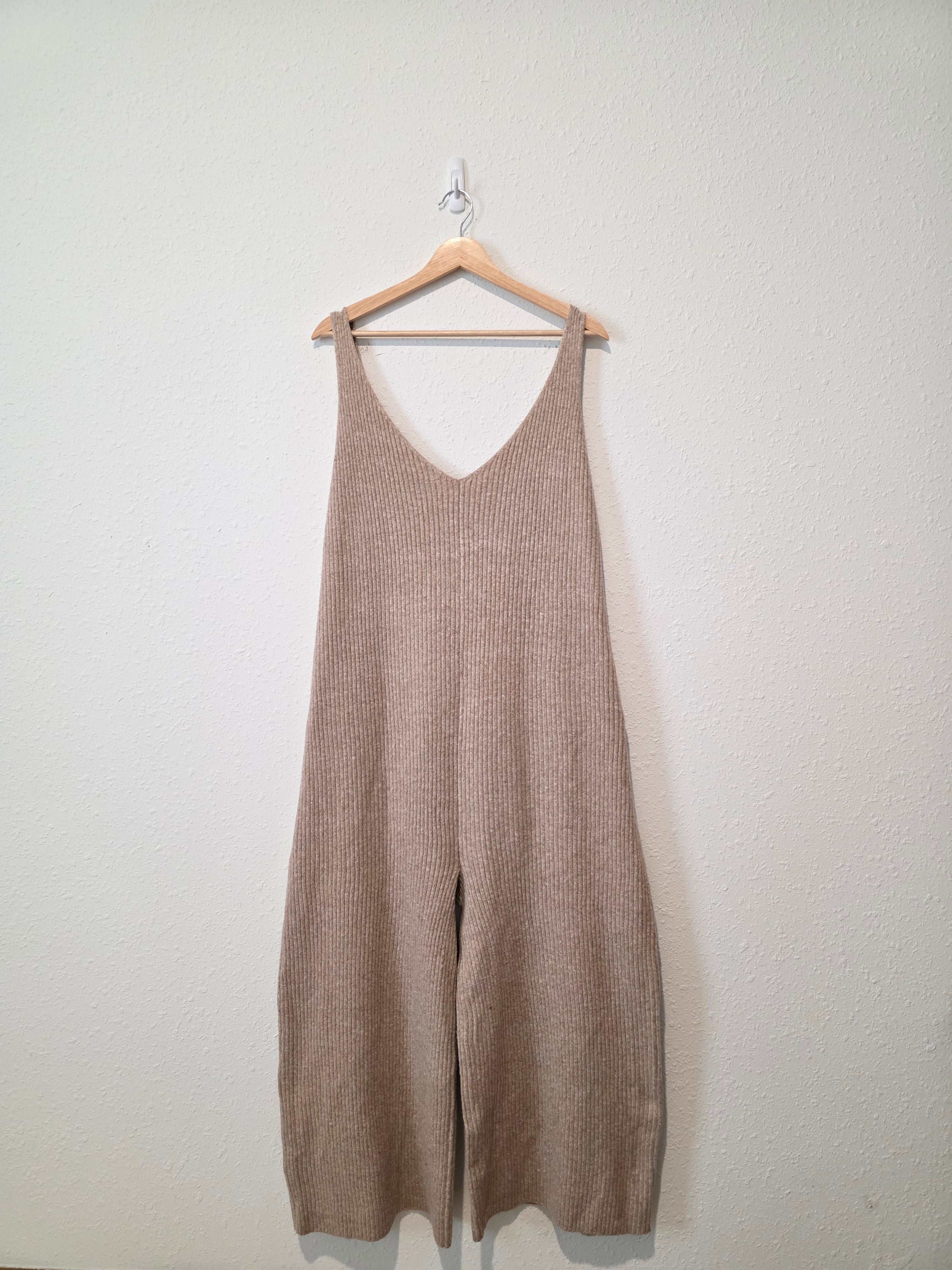 Eloquii Ribbed Wide Leg Jumpsuit (22/24)