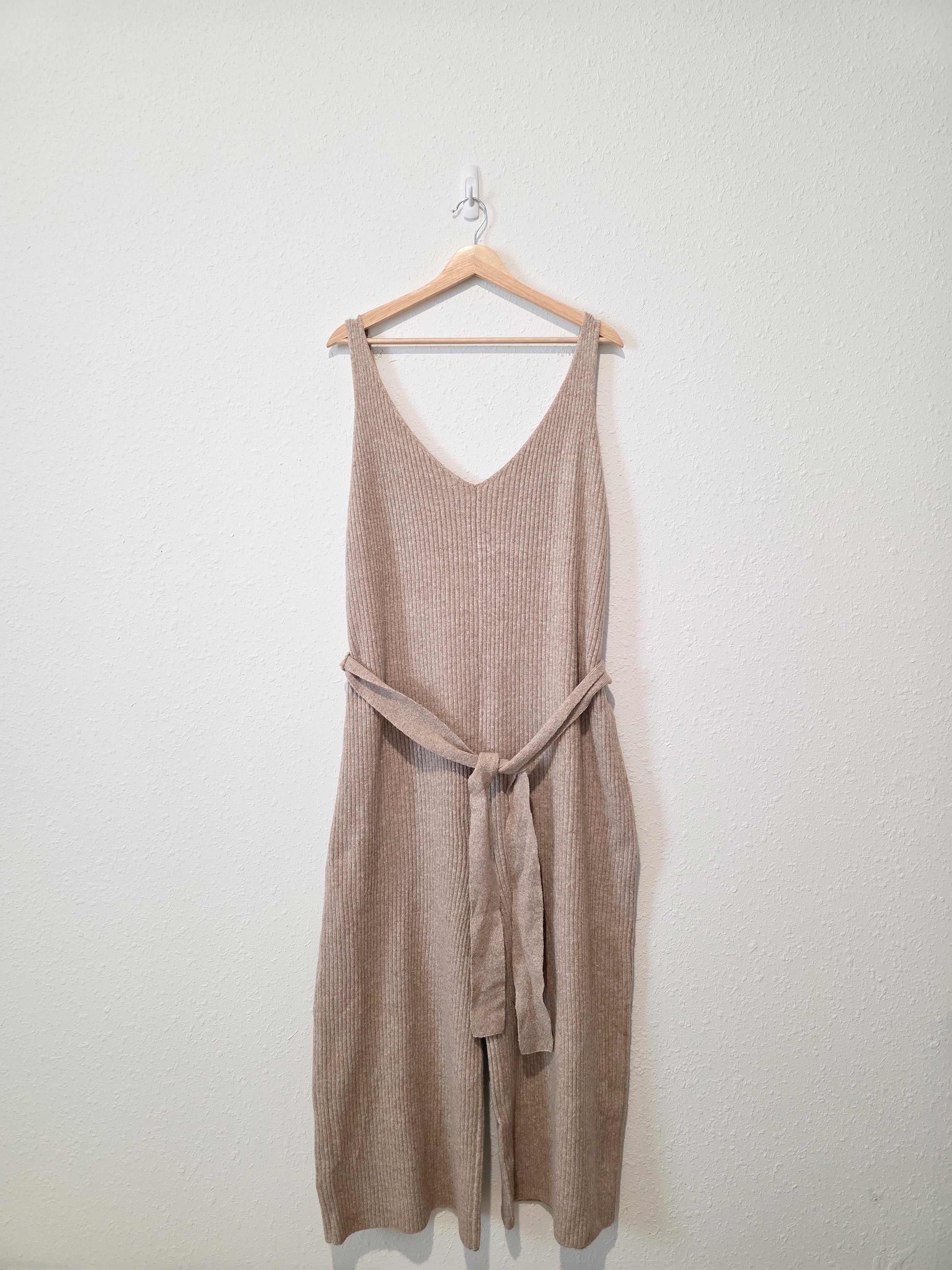 Eloquii Ribbed Wide Leg Jumpsuit (22/24)